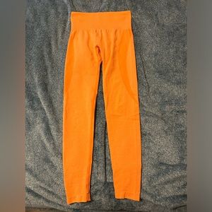 NVGTN - Sunset Orange contour seamless leggings - XS